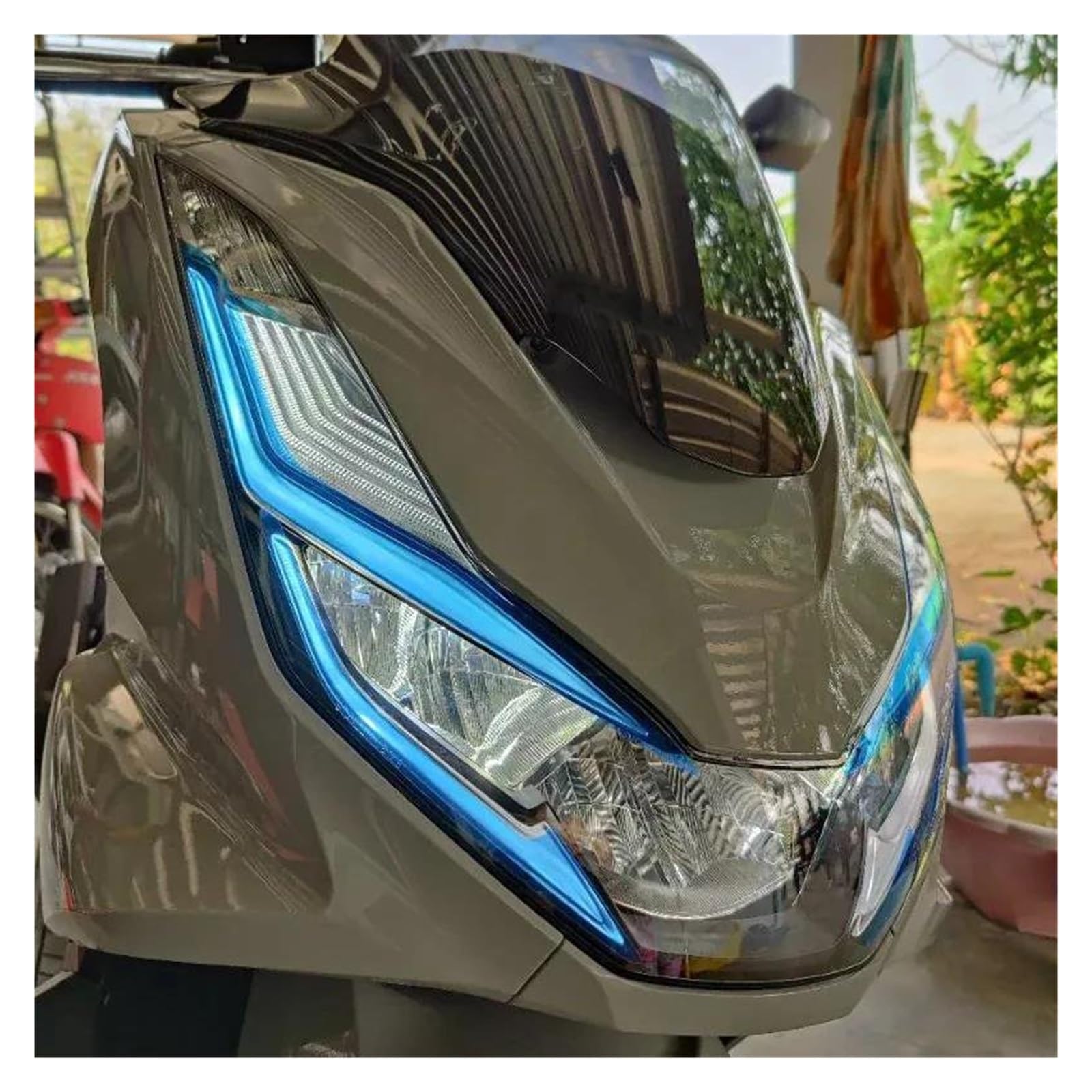 Dla PCX160 PCX 160 2021 2022 2023 klaster motocyklowy folia chroniąca przed zarysowaniami, akcesoria ochronne na reflektory (fluorescencyjny żółty)