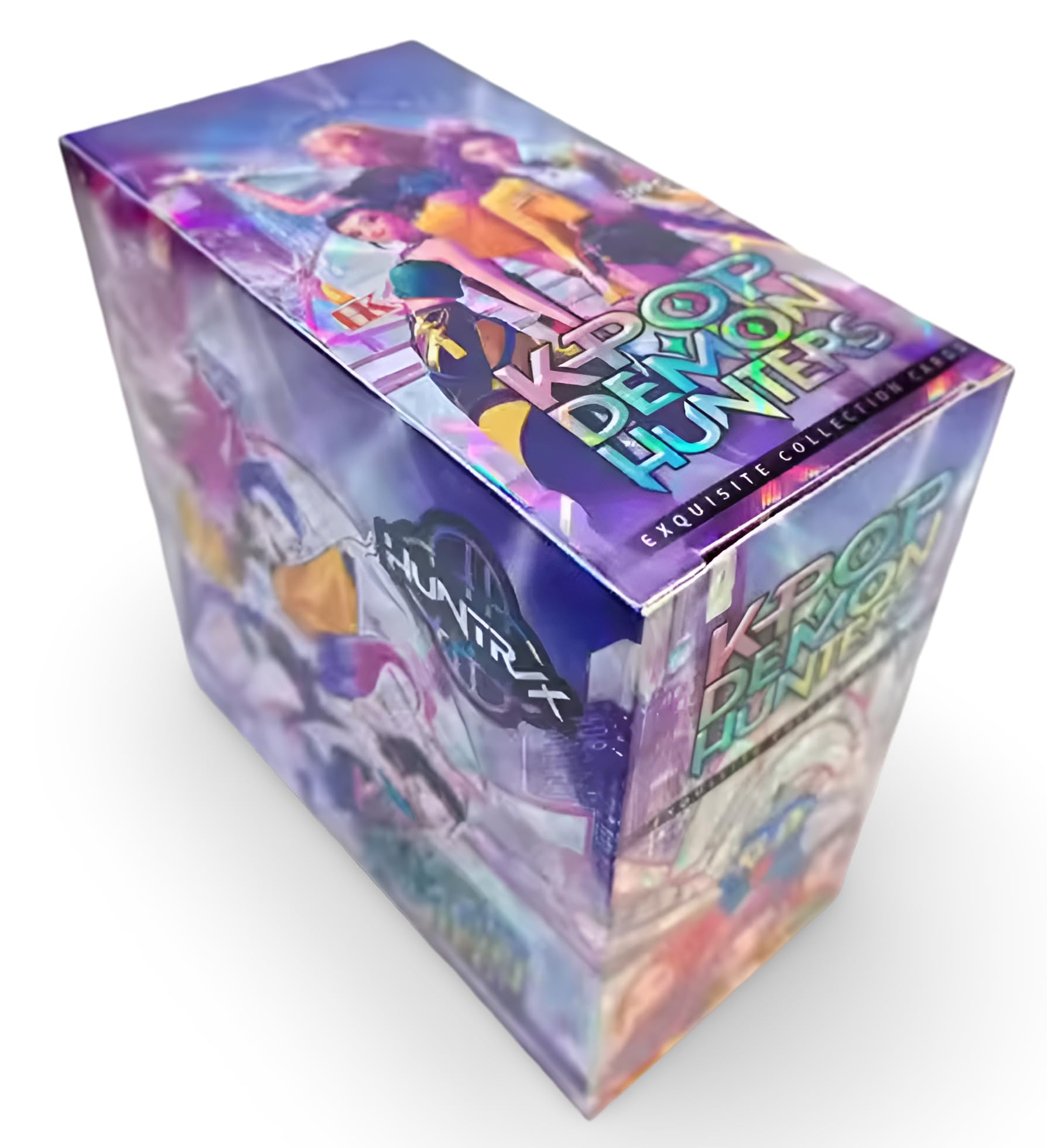 K Pop Demon Hunters | Collectible Cards | Booster Box | For Collectors 15+ Years | Design 2 (Purple)