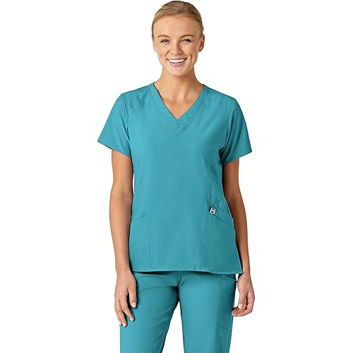 WonderWink W123 6155 Women's Stylized V-Neck Top