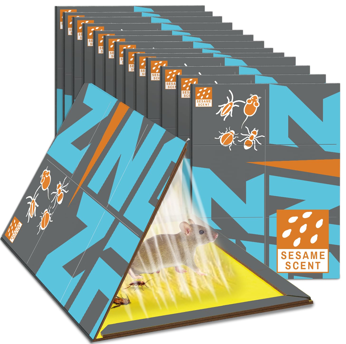 ZingZap Sticky Mouse Traps Glue Boards 10-PK