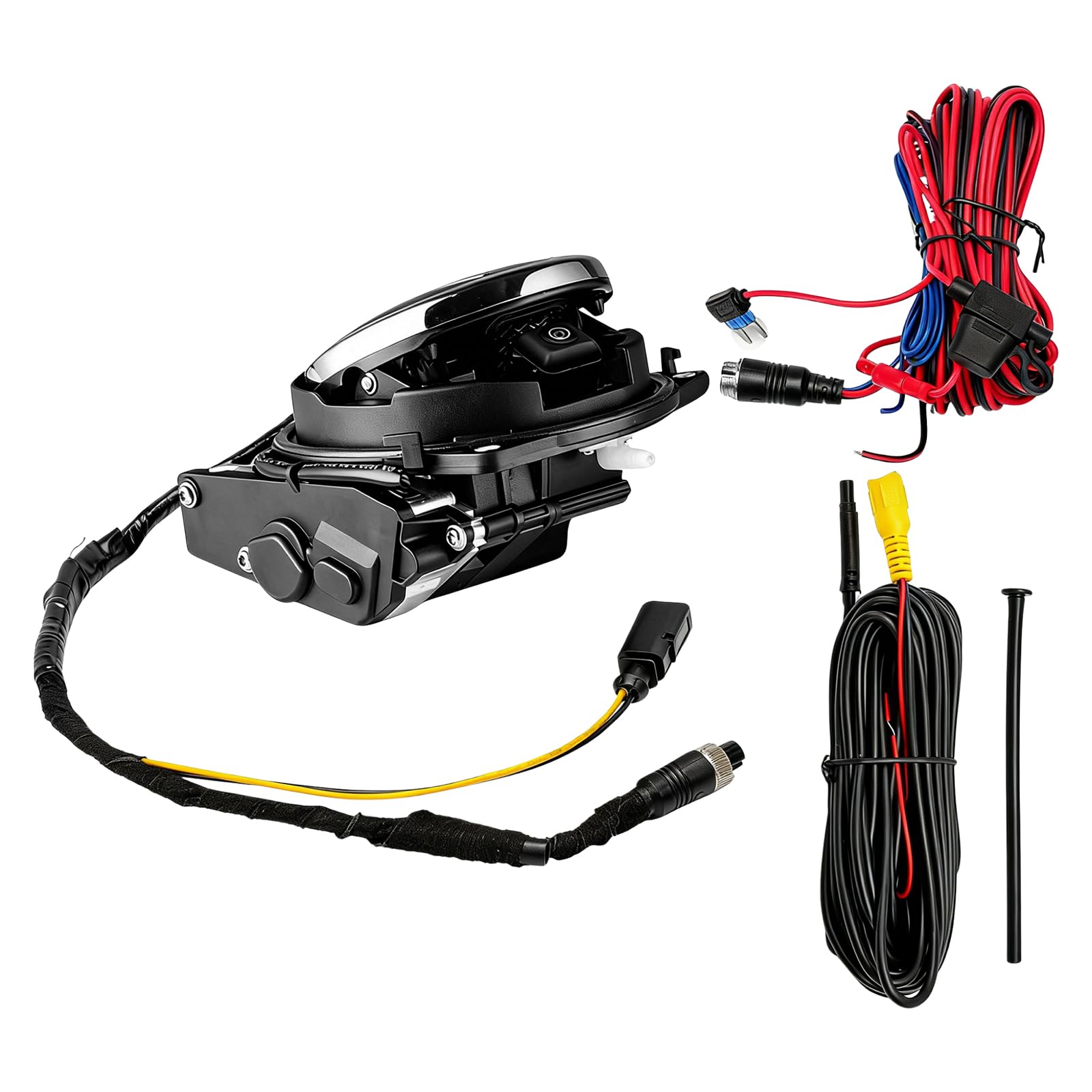 Cámara de Marcha atrás Compatible con Passat CC, Golf, Polo, cámara de visión Trasera 1280p, Alta definición, Resistente al Agua, visión Nocturna