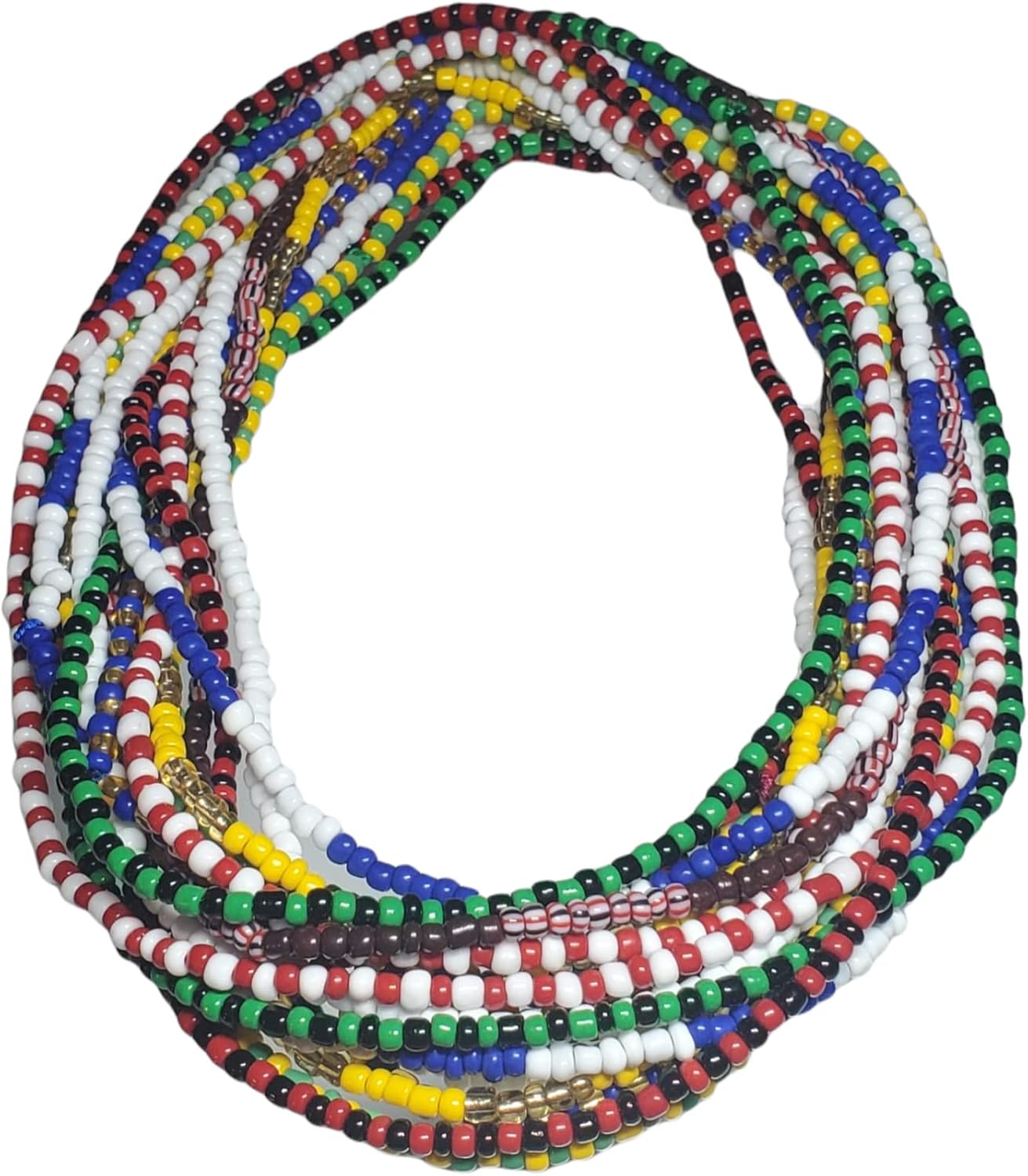 9 pcs Santeria Bead Necklace Set Eleke- Orula Eleggua Shango Yemaya Obbatala Oya Oshun Oggun Ochosi - Babalawo Ifa Yoruba