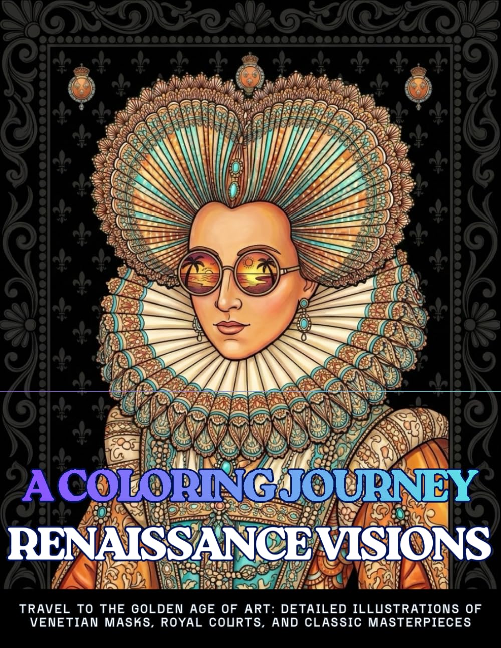A COLORING JOURNEY RENAISSANCE VISIONS A Coloring Book Featuring 60 Designs of Renaissance Fashion, Architecture and Inventions: Travel to the Golden ... Masks, Royal Courts, and Classic Masterpieces