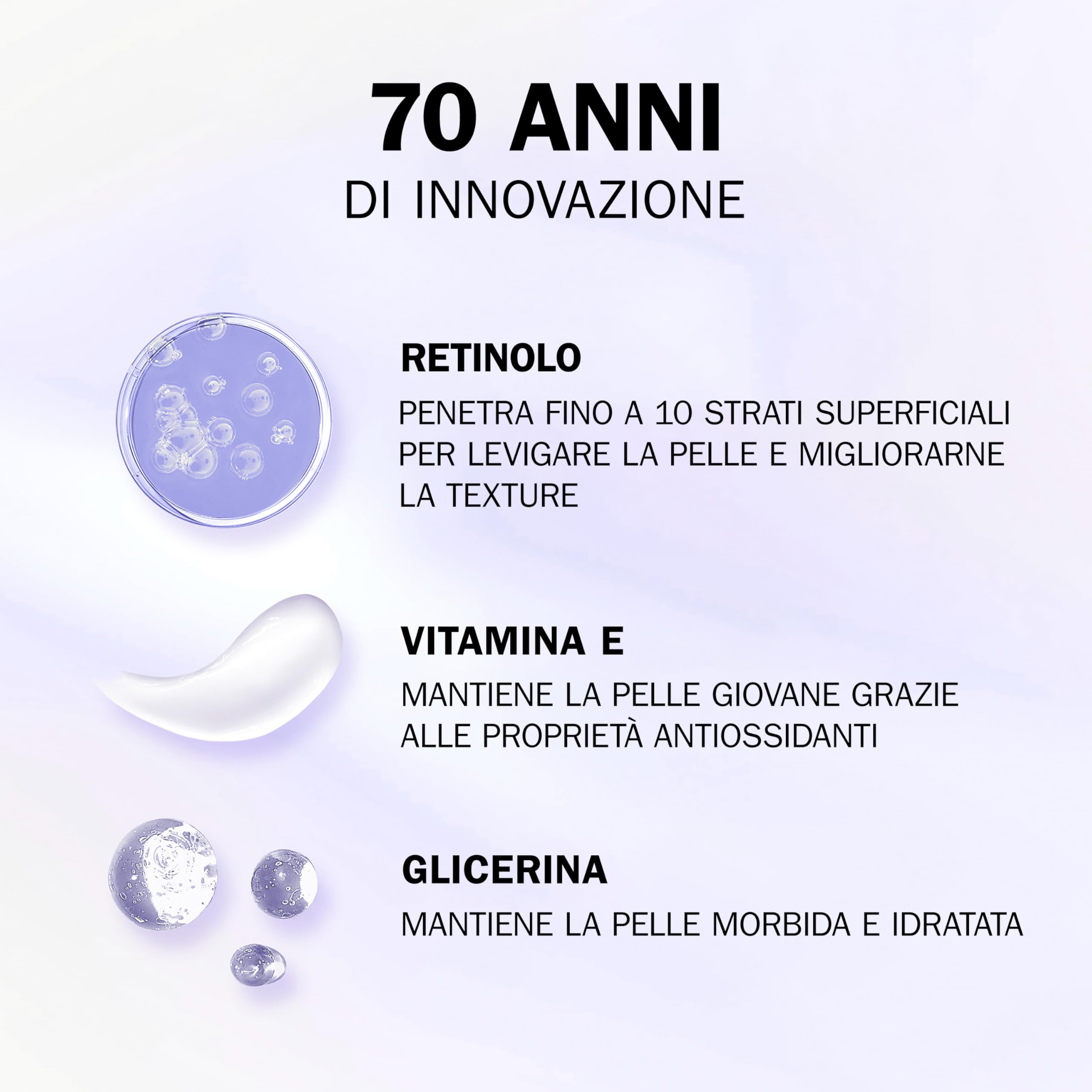 Olay Retinol 24 Crema Viso Notte Idratante, Cura della Pelle con Vitamina E Antiossidante. Skin Care Notturna Anti-Età: Leviga, Rinnova e Idrata, 50ml