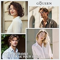 Vista 2 de GQUEEN Gafas transparentes falsas sin receta Gafas Marco rectangular, 201512