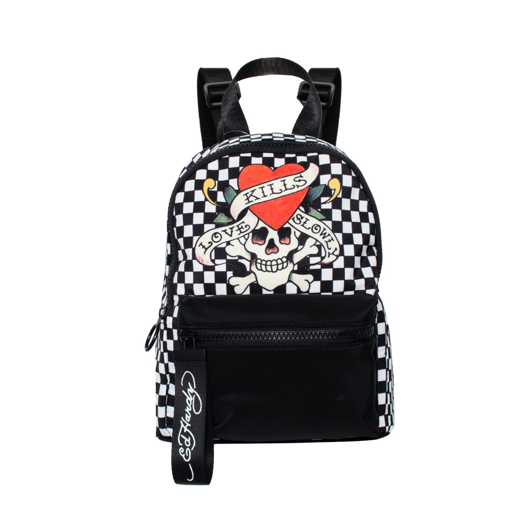 Ed HardyUnisex Nylon Backpack with Top Handle and Adjustable Shoulder Strap