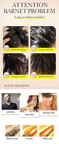 Miniatura 6 de T-shin Barra de champú perfumada sólida botánica, 2.12 oz hecha a mano, ingredientes naturales, fragancia, aceite esencial, jabón para el cabello