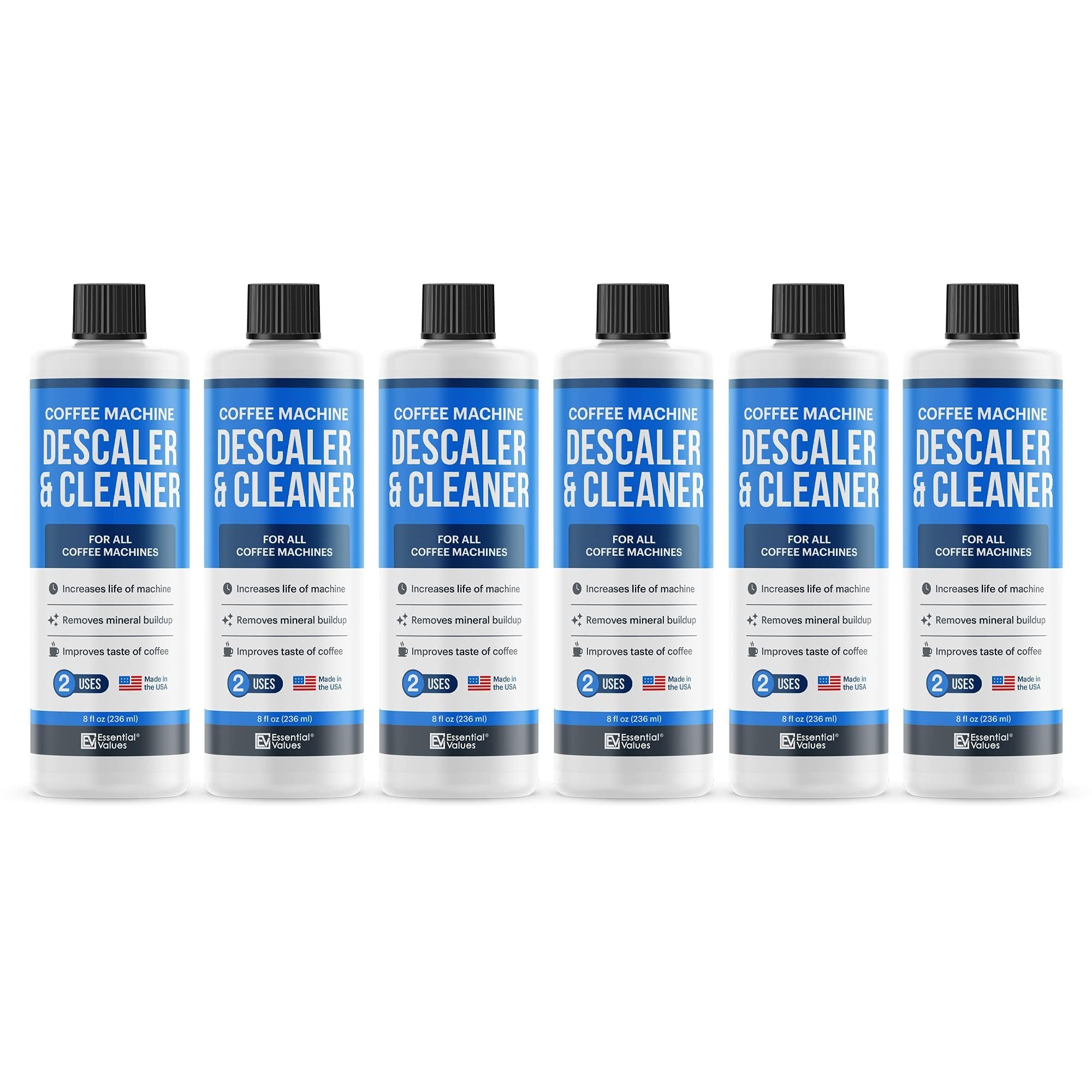 Descaling Solution (12 Uses) Coffee Machine Descaler Cleaner | Compatible with Breville Keurig Nespresso Delonghi & More | Liquid To Descale Automatic Coffee Makers & Espresso Machines
