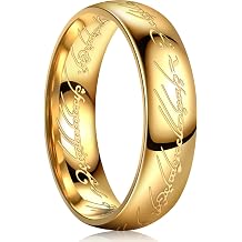 King Ring 6mm Rings Ver.2 Magic Patern High Polished Stainless Steel Bands