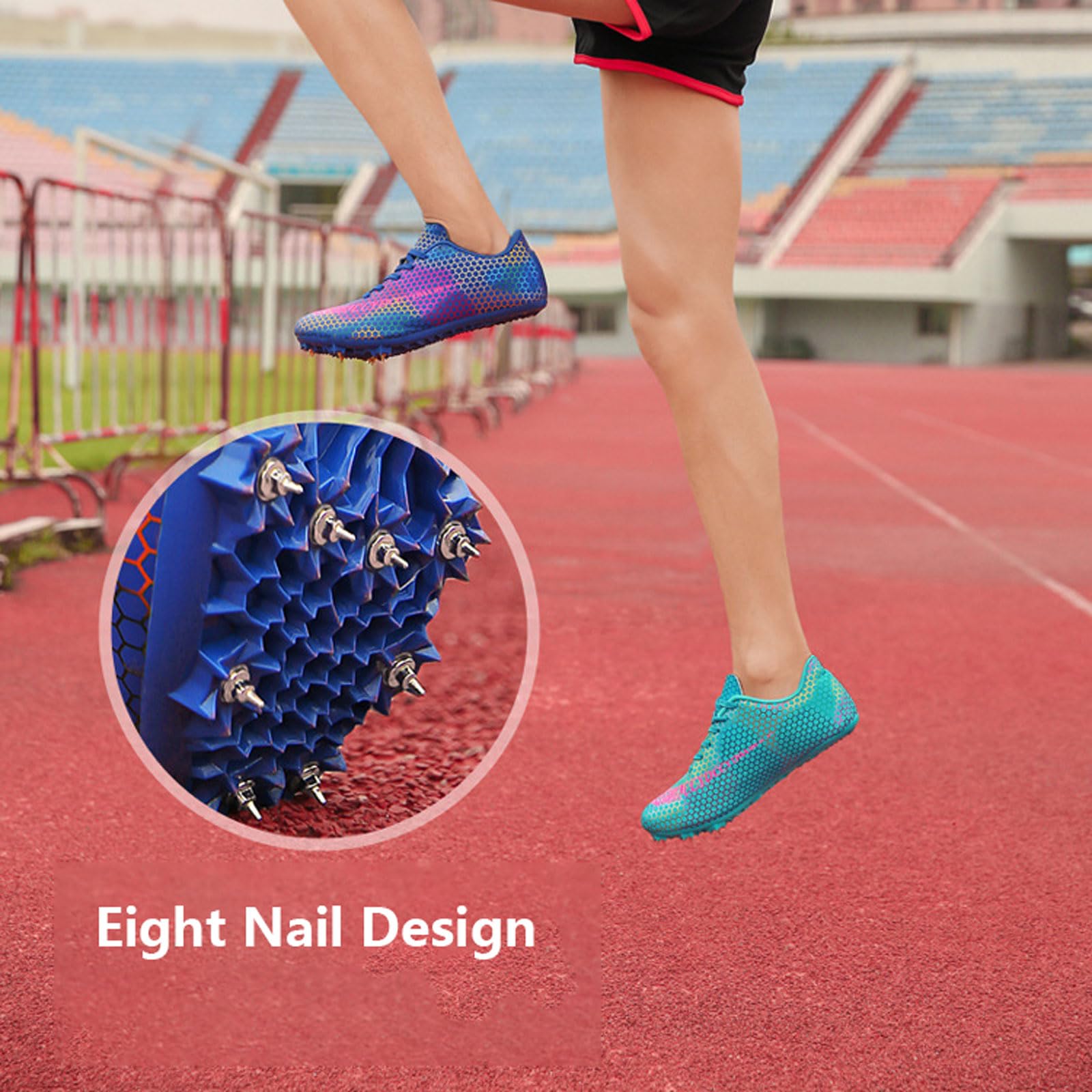 Zapatillas De Correr con Clavos Zapatillas De Atletismo con Clavos Zapatillas Deportivas con Clavos De,CóModas Resistencia Resistente Al Desgaste Antideslizantes para Hombres Y Mujeres