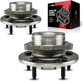 Torchbeam 515017 2 PCS 4WD Front Wheel Bearing & Hub Assembly Fit for 1997-2000 F-150 5 Lugs