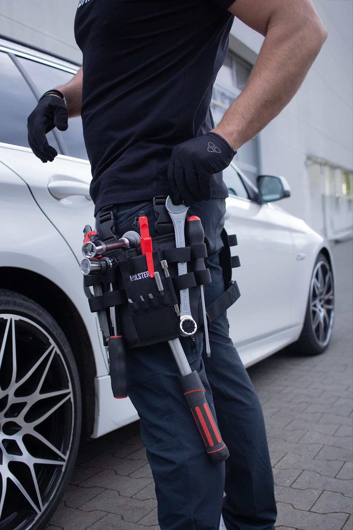 Holster Z 2.0 – Werkzeug Beintasche | Taktischer Tool Holder mit Beinschlaufe | Werkzeuggürtel Zubehör für Elektriker, Dachdecker, Handwerker, Heimwerker | Organizer für Schraubendreher, Bits, Zangen
