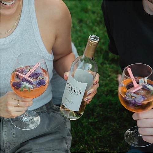 Miniatura 6 de Joyus - Vino de rosa sin alcohol, galardonado y mejor vino desalcoholizado de su clase, ligero y refrescante, bajo en azúcar y bajo en calorías,