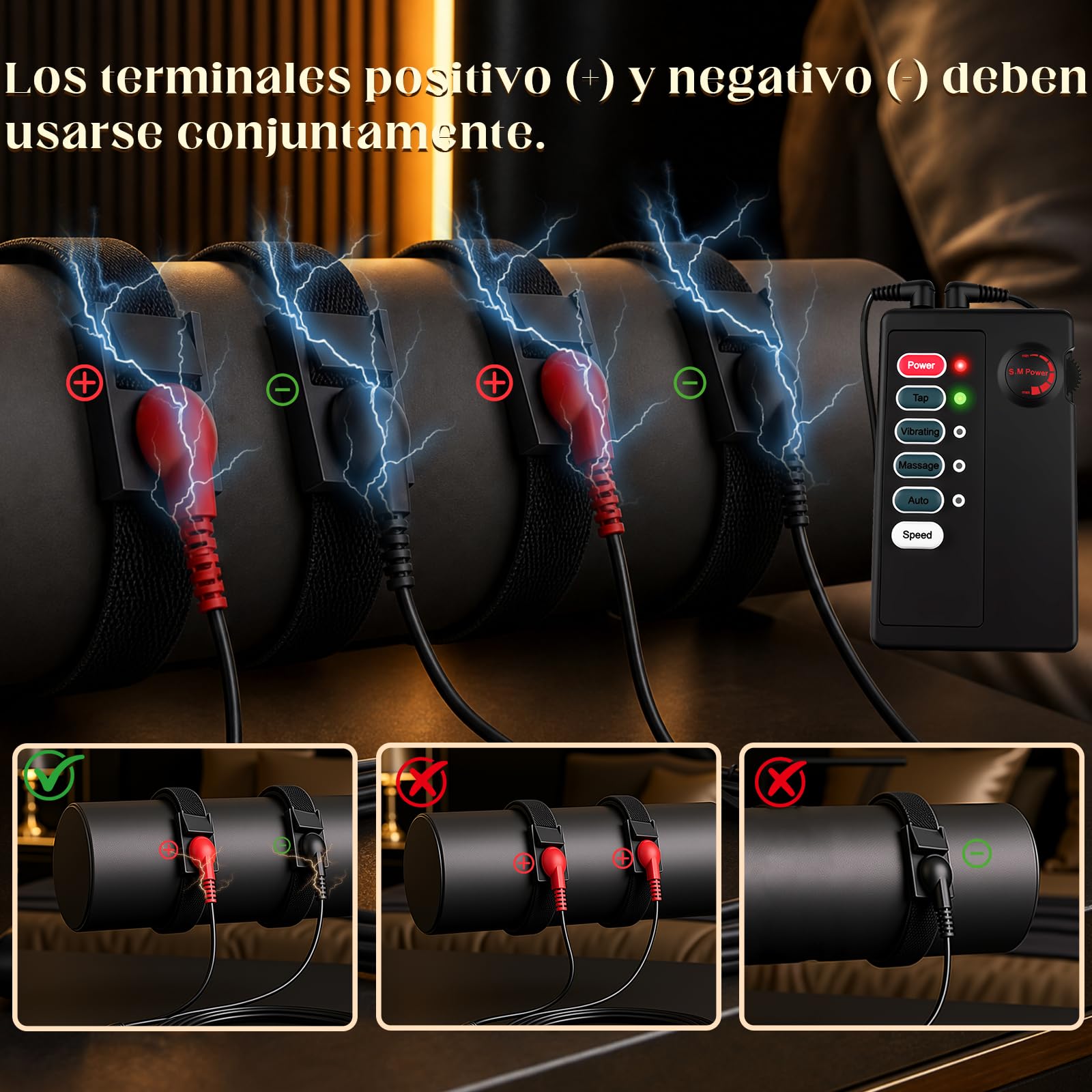 Tapón Anal Eléctrico para Electroestimulación, Anillo para el Pene y Pinza para Pezones, Juguetes de Entrenador Anal, Juguetes Sexuales para Parejas de Mujeres y Hombres