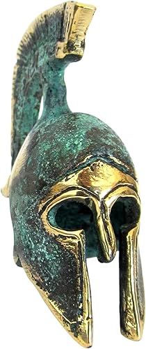 Miniatura 2 de IconsGr Museo de Bronce Griego Antiguo Réplica del Casco de Oficial Espartano (387)