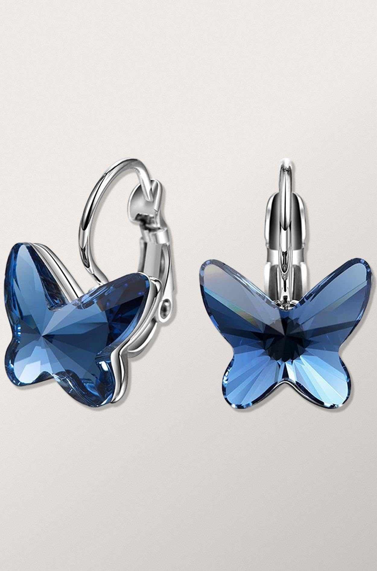 Italian Designer Copper Earrings for Women (Blue)(9794er)