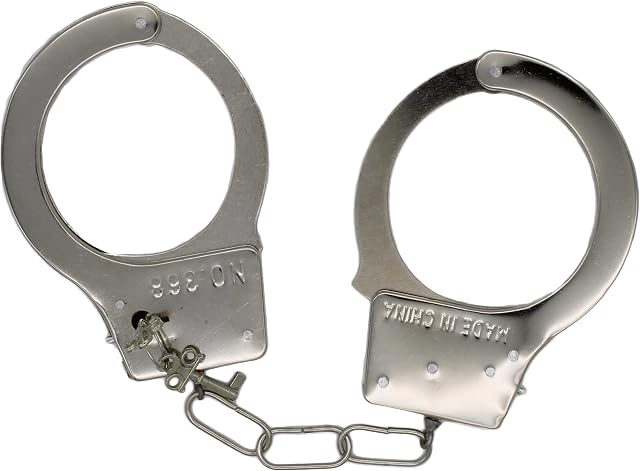 Cherry-on-Top Fancy Dress Metal Handcuffs Ideal for Fancy Dress and Police Dress Up