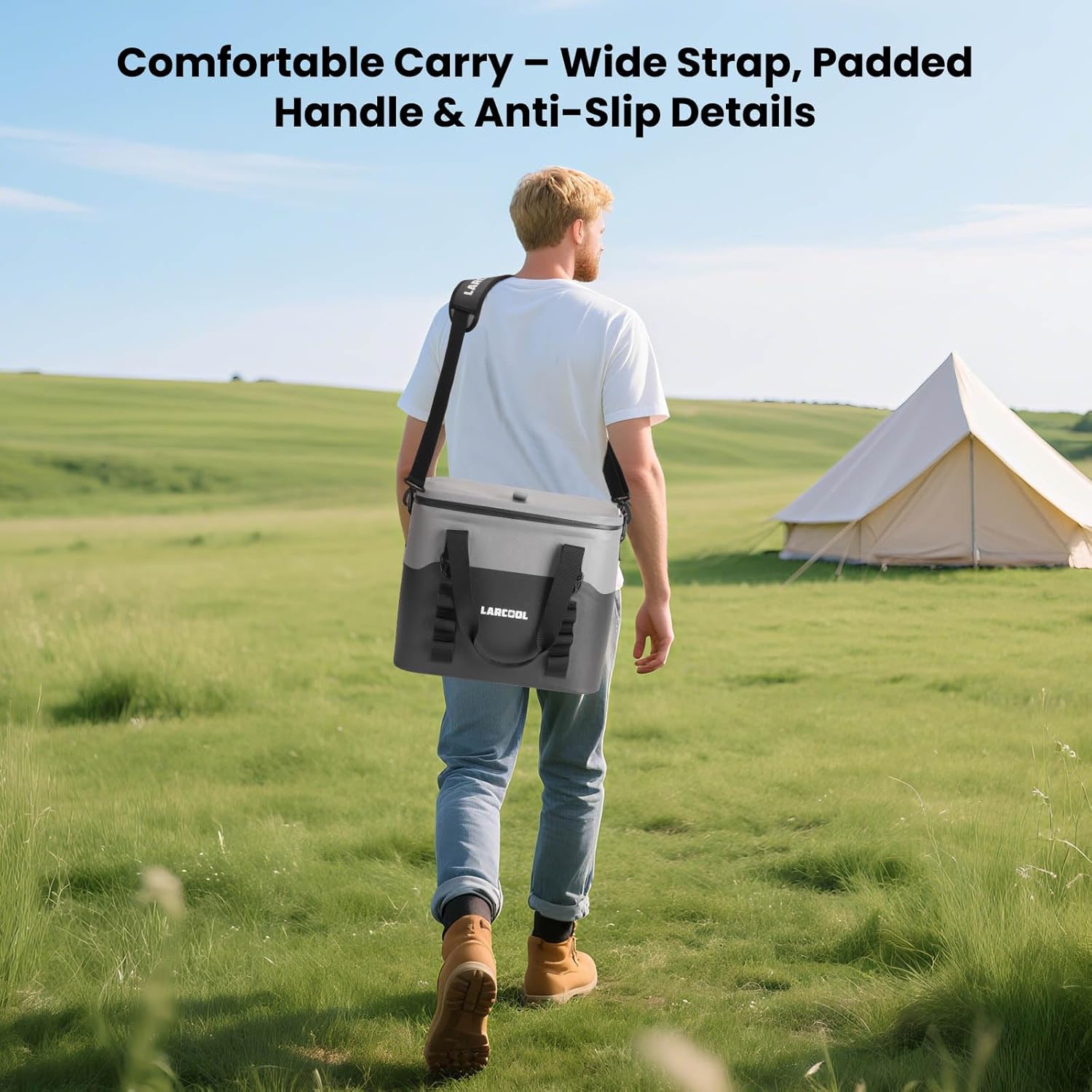 Ultra -Tough 24 Can Soft Cooler Bag | Insulated Waterproof Portable Ice Chest with Adjustable Strap | Large Leak-Proof Lunch Coolers Box for Beach | Travel | Camping | Car | Hiking - Image 5