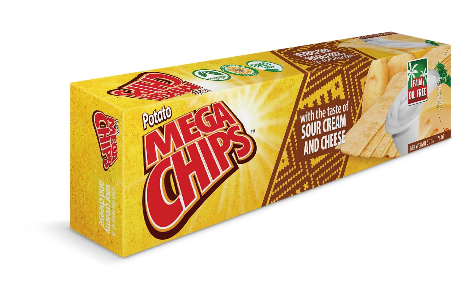 The Zapple Mega Chips Sour Cream & Cheese Flavour - Strip Potato