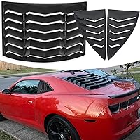 Vista 11 de Rejillas para ventana trasera para Chevrolet Chevy Camaro 2010 2011 2012 2013 2014 2015, parabrisas, estilo Lambo, mate negro, ABS, cubierta parasol