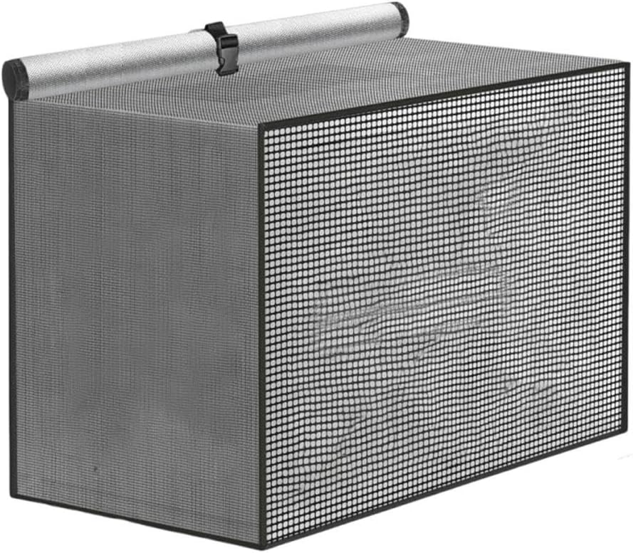 Outdoor Air Conditioner Cover for Outside Units Bedroom Universal Fabric Top Black Home & Garden