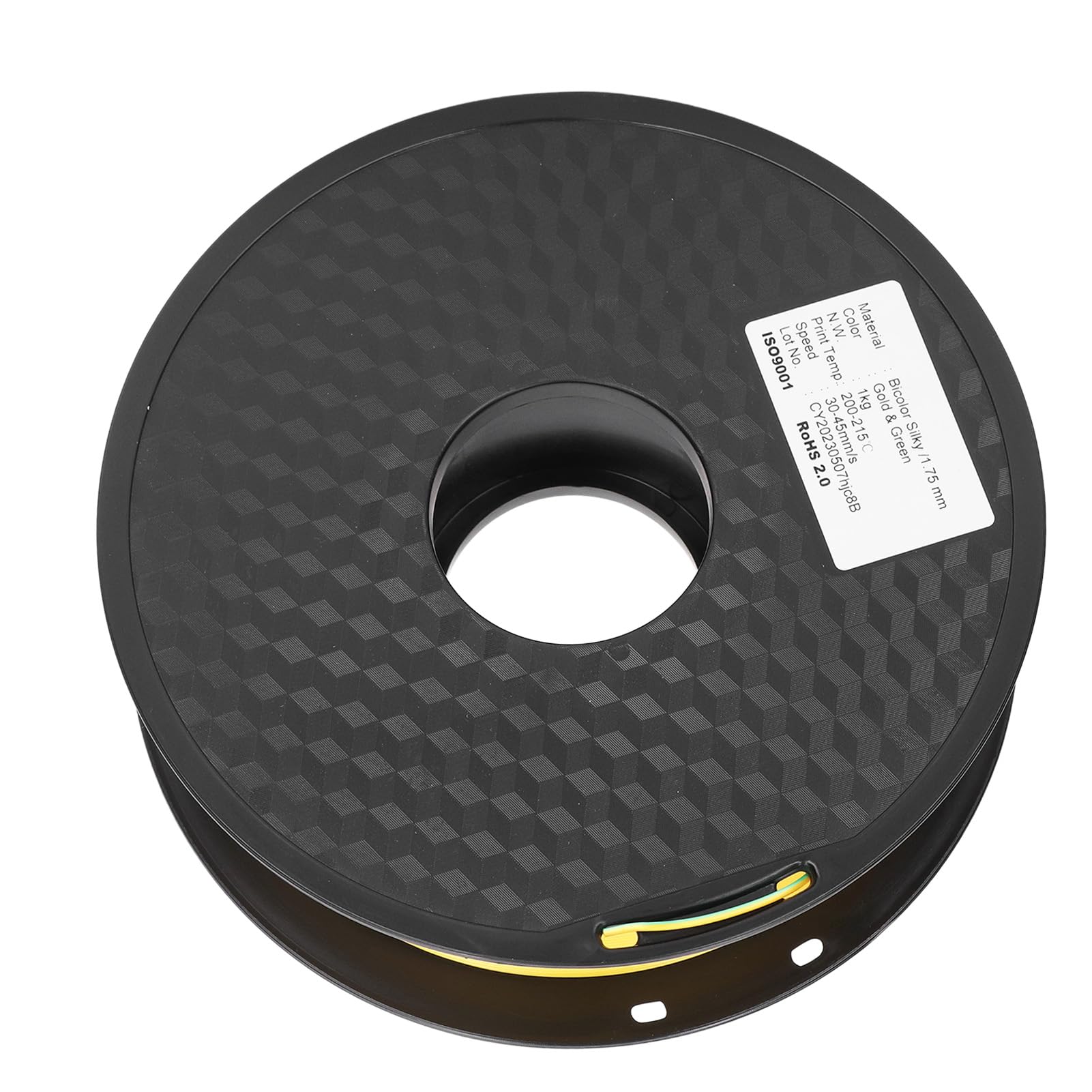 Drukarka 3D Filament PLA Dwukolorowy jedwabisty dichromatyczny Złoty Zielony 1,75 mm do materiałów eksploatacyjnych do druku 3D Materiał przyjazny dla środowiska Stabilny druk