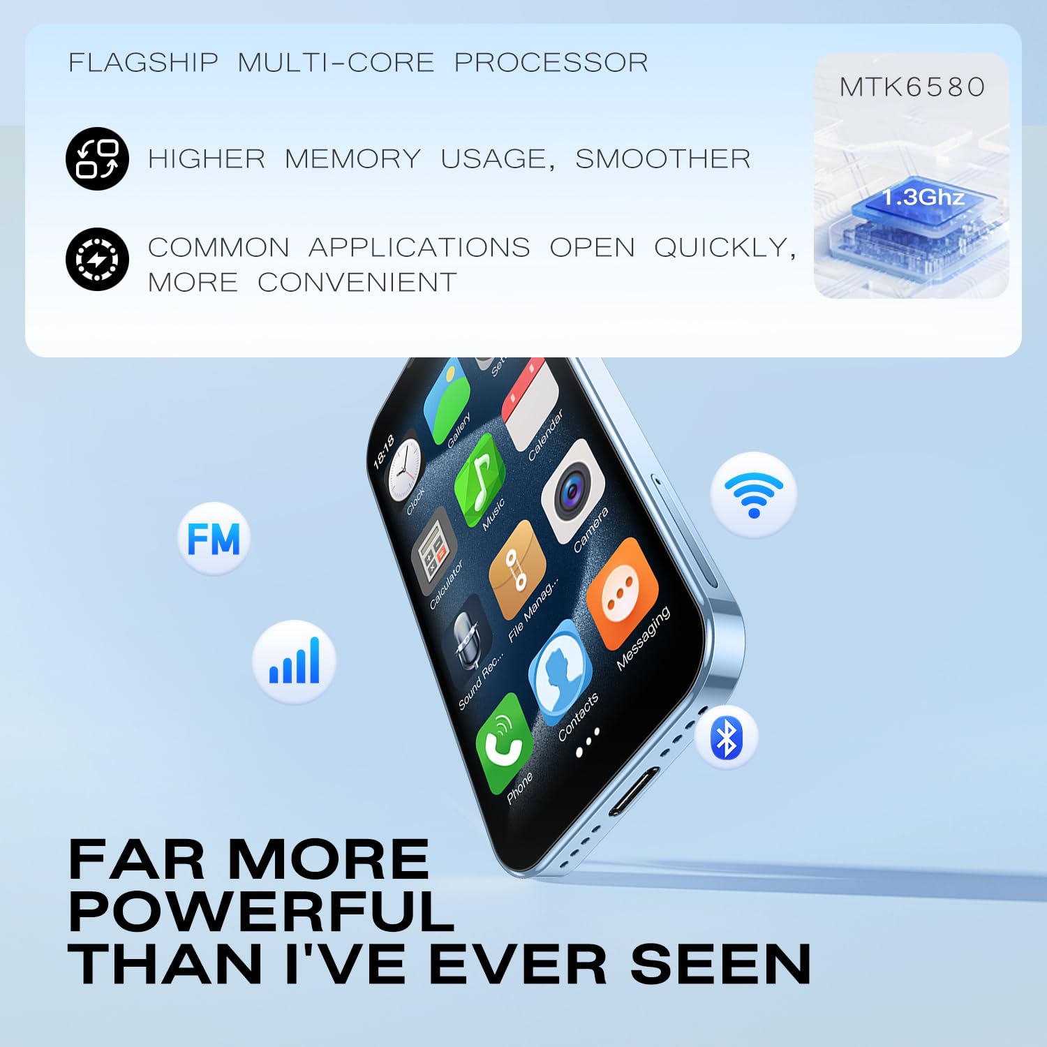 Mały smartfon XS18pro Odblokowany mini smartfon, wyświetlacz 3,0”, bateria 900 mAh, bardzo smukła obudowa, 5-megapikselowy aparat fotograficzny, najlepszy prezent dla dzieci (złoty)