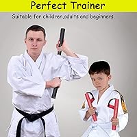 Vista 6 de Nunchucks Nunchakus - Nunchakus - Nunchucks de entrenamiento de goma de espuma segura con cordón, 2 unidades para niños y principiantes, práctica