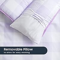 Vista 4 de Wake In Cloud - Toddler Nap Mat with Pillow and Blanket, for Kids Boys Girls Ages 3 Plus in Kindergarten Daycare Preschool, Roll Up Sleeping Bag