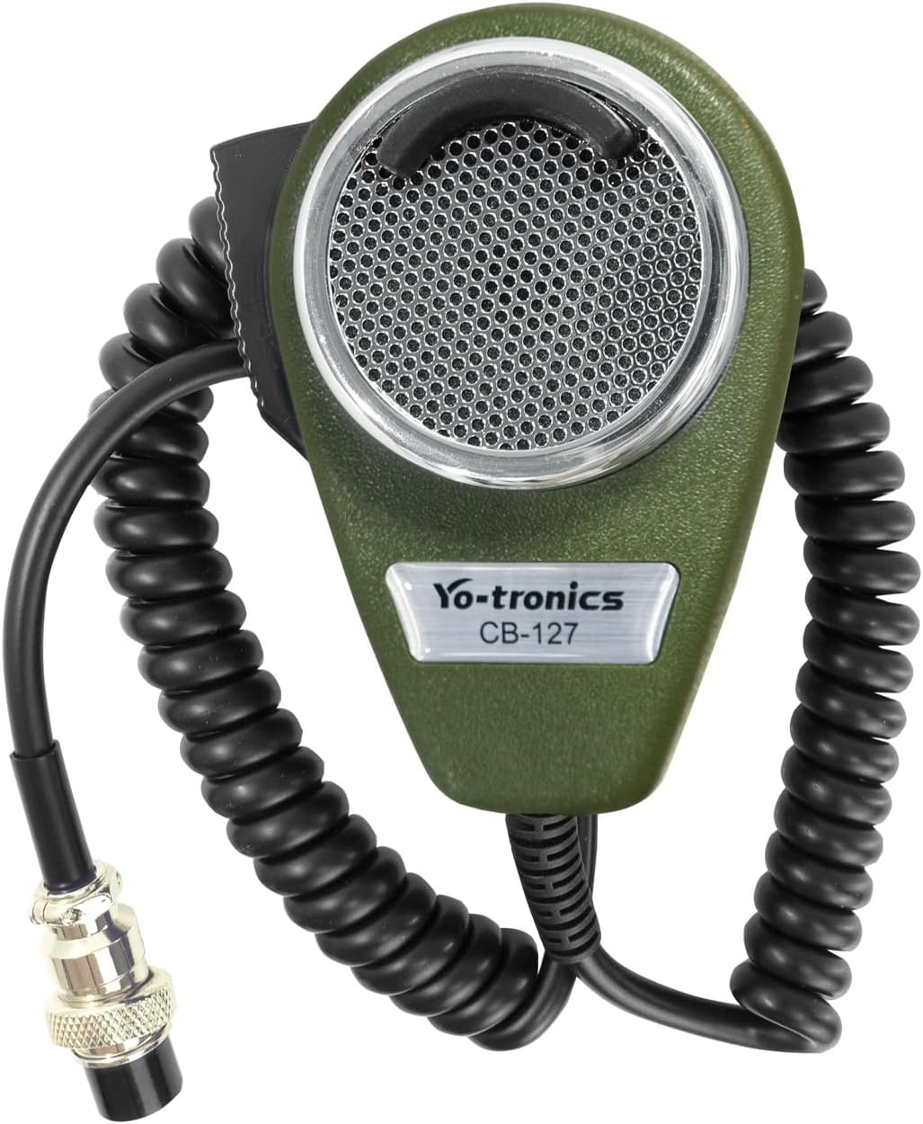 4 Pin Metal Plug Noise Cancelling CB Microphone Dynamic CB Ham Radio Mic for Trucker, Ranger Green