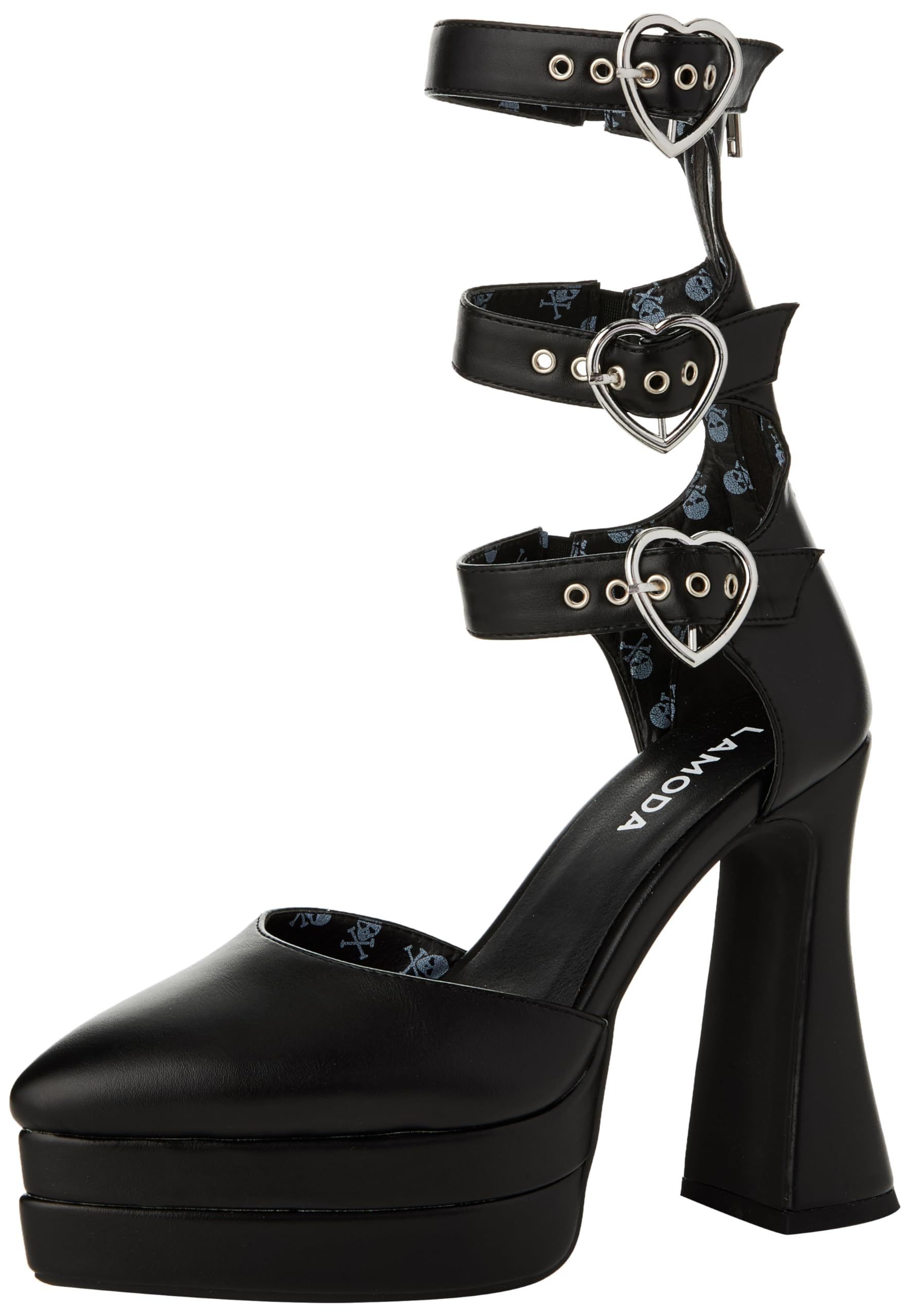 LAMODA - Women's Complex Love Platform Calf Boots in UK8