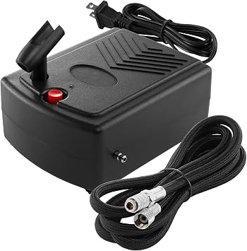 PointZero Multi-Purpose Dual-Action Airbrush Set - Mini Compressor Kit