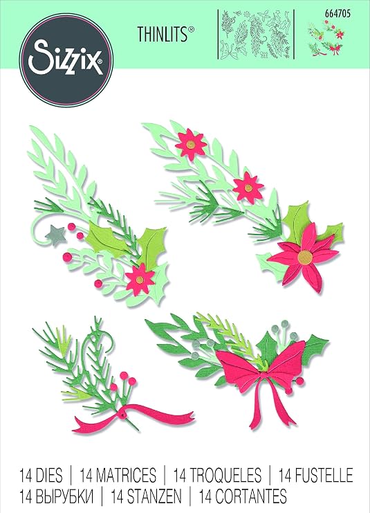 Sizzix Thinlits Dies 14/Pkg-Festive Banners -664705