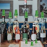 Vista 7 de Chengu 36 Piezas Cubiertas para Botellas de Licor Cubiertas de Boquilla Vertedora Tapones Superiores para Botellas Dispensador Universal de Vertido