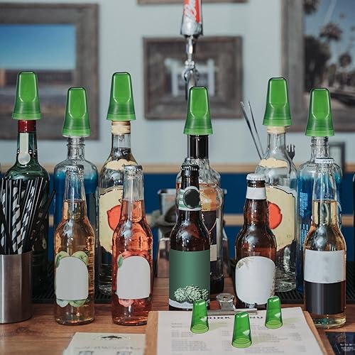 Miniatura 7 de Chengu 36 tapas para botellas de licor para verter licor, cubiertas universales para botellas de vertido, barra dispensadora de polvo, cubiertas de