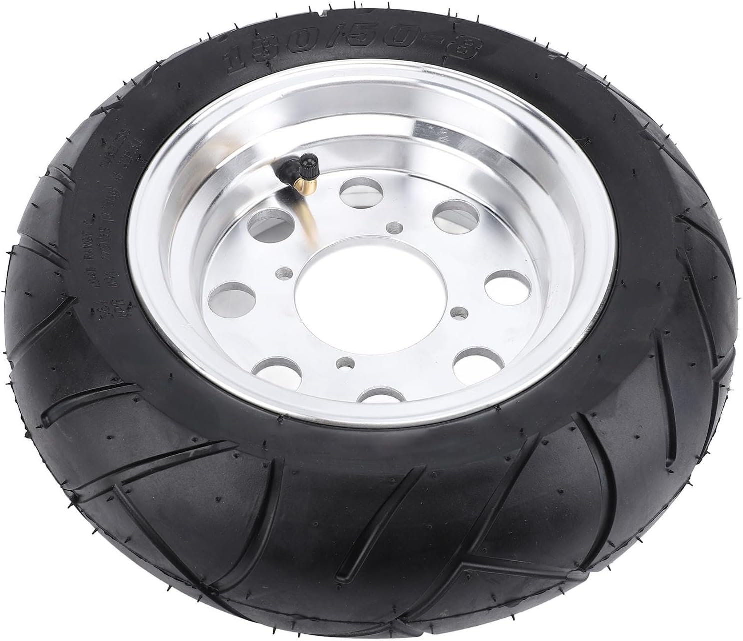 Tbest 130 50 8 Rear Tire Puncture Tubeless Vacuum Tyre with Hub for Monkey Bike Z50R Electric Scooter Inch Wheels Aluminum Alloy Rubber Brass