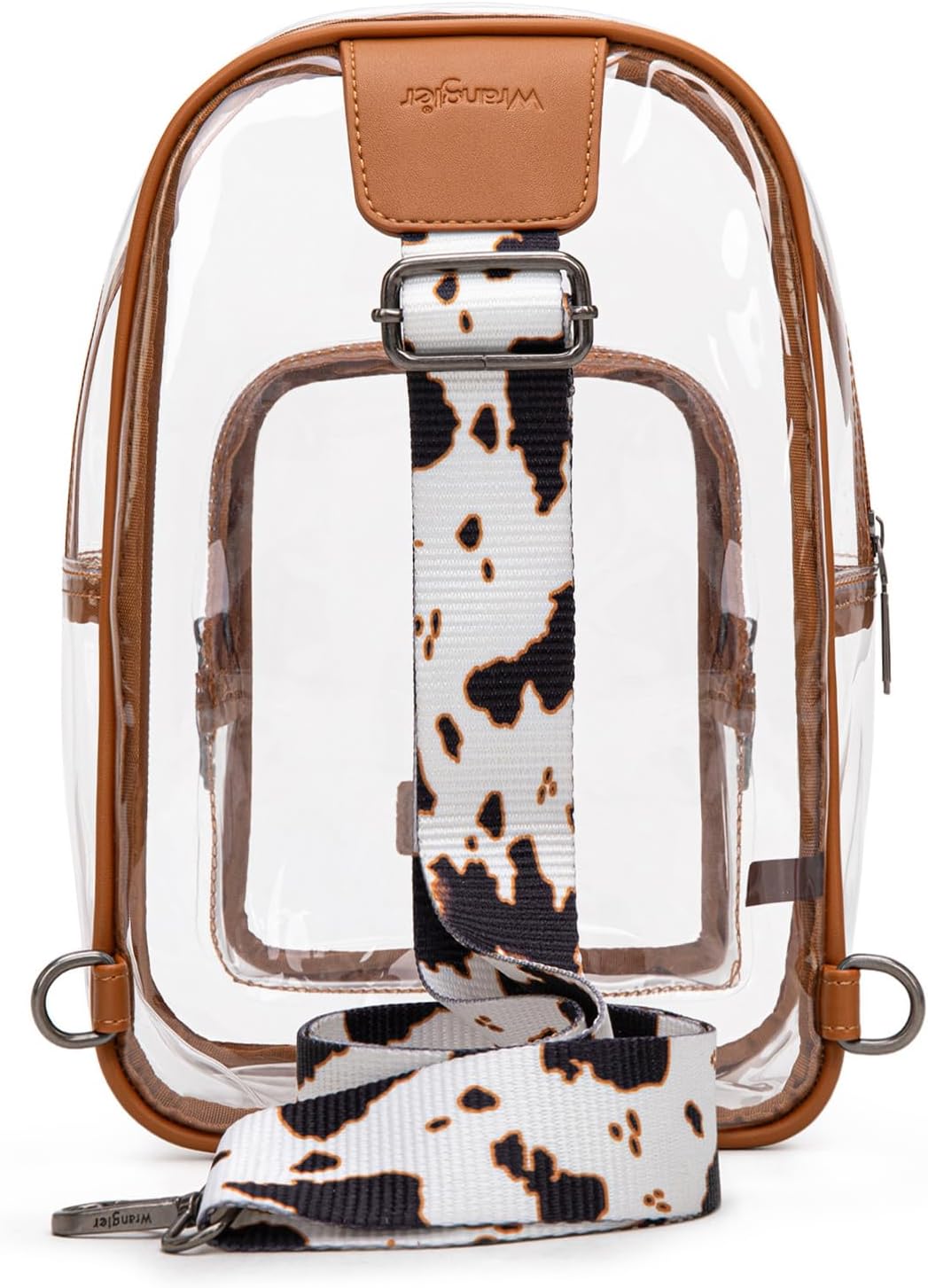 Wrangler Crossbody Clear Sling Bags for Women Stadium Approved Cross Body Purse for Sports Events Concerts