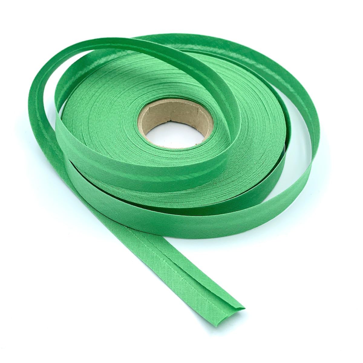 Craft Cult 16mm Wide Plain Bias Binding Tape - 25 Metre Roll (57 - Aloe Green)