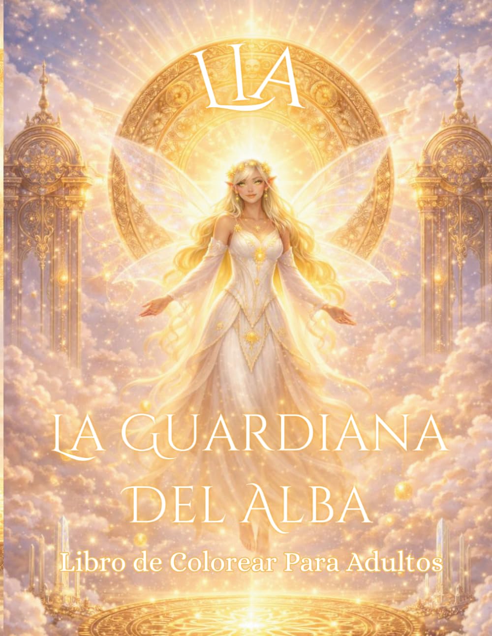 Lia: La Guardiana del Alba: Libro de colorear para adultos con hadas y mundos mágicos