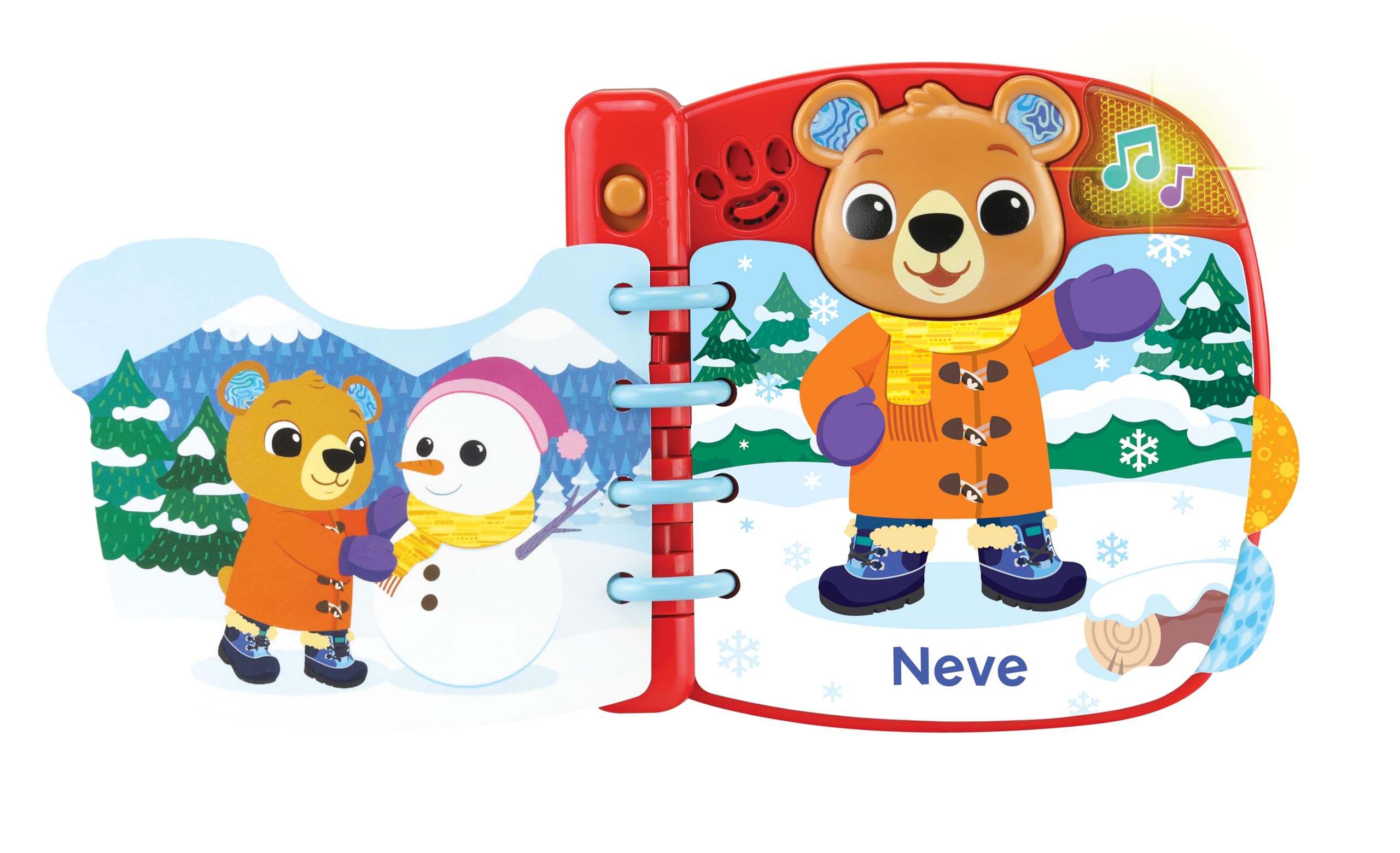 VTech Wie kleide ich Mich Heute an? Interaktives und sensorisches Buch für Kinder, lernt, Kleidung und Wetter zu kombinieren, mehr als 50 Melodien enthalten, interaktive Seiten, italienische Sprache,