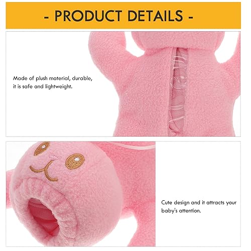 Miniatura 9 de Exceart Soporte para biberón en forma de conejo, almohadas de alimentación desmontables portátiles para biberón de leche de alimentación para el