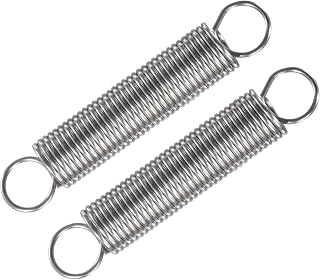 Extension Spring (1.5x15x80mm/0.06"x0.6"x3.15") 2Pcs, Stainless Steel Tension Spring Wire - for Home Repair Construction Machinery