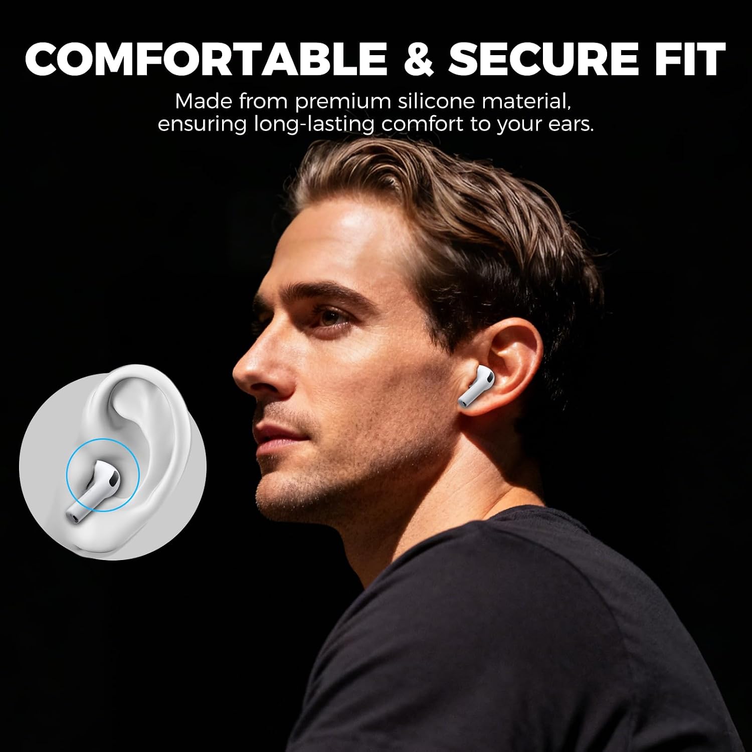 AhaStyle Ear Tips for AirPods Pro 3 (2025) Silicone Ear Covers Accessories image 4