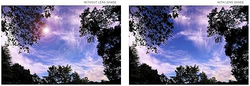 Miniatura 2 de Parasol digital para objetivo Sony FDR-AX700 (diseño plegable de goma) 2.441in