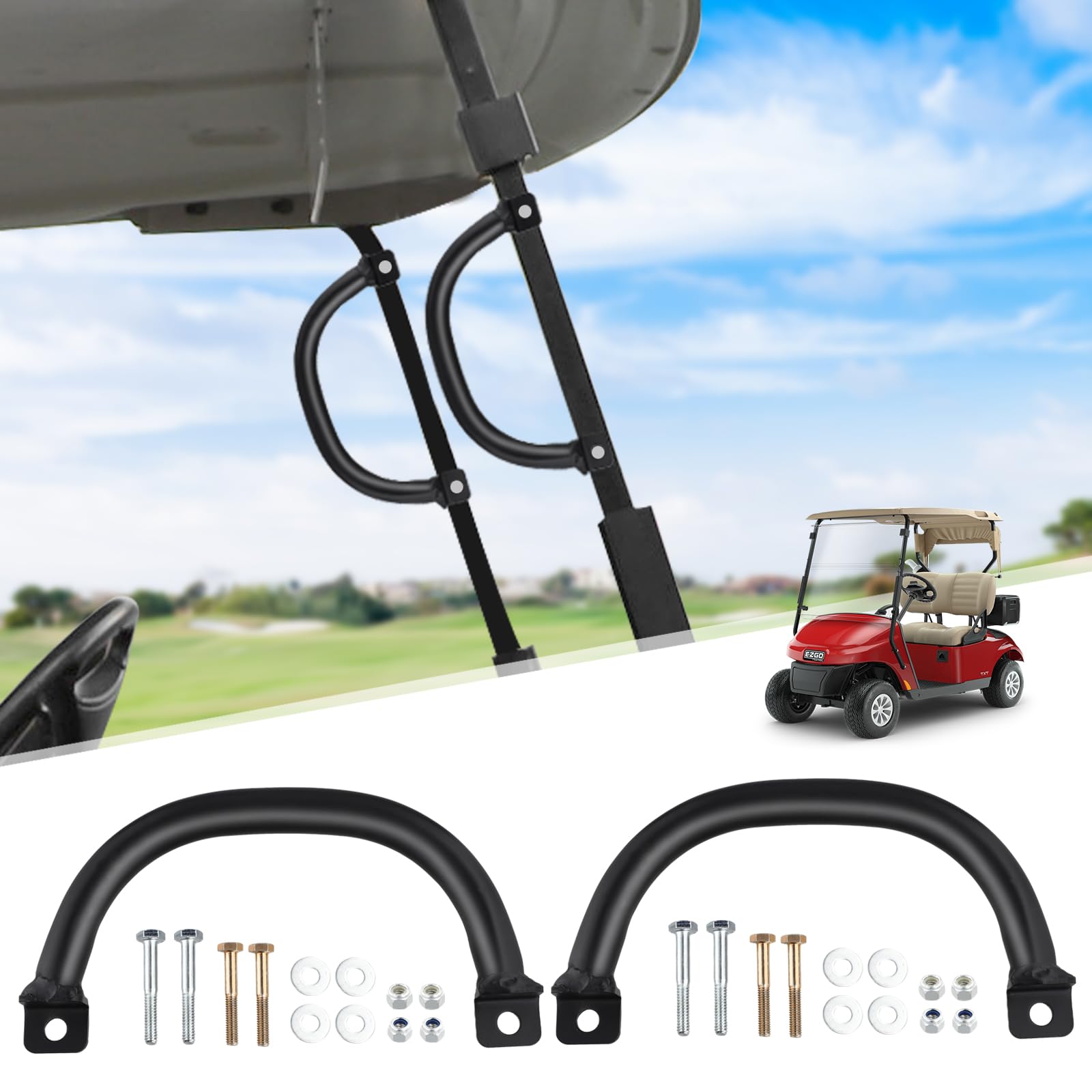 Poignées de toit universelles pour voiturettes de golf EZGO Club Car Yamaha