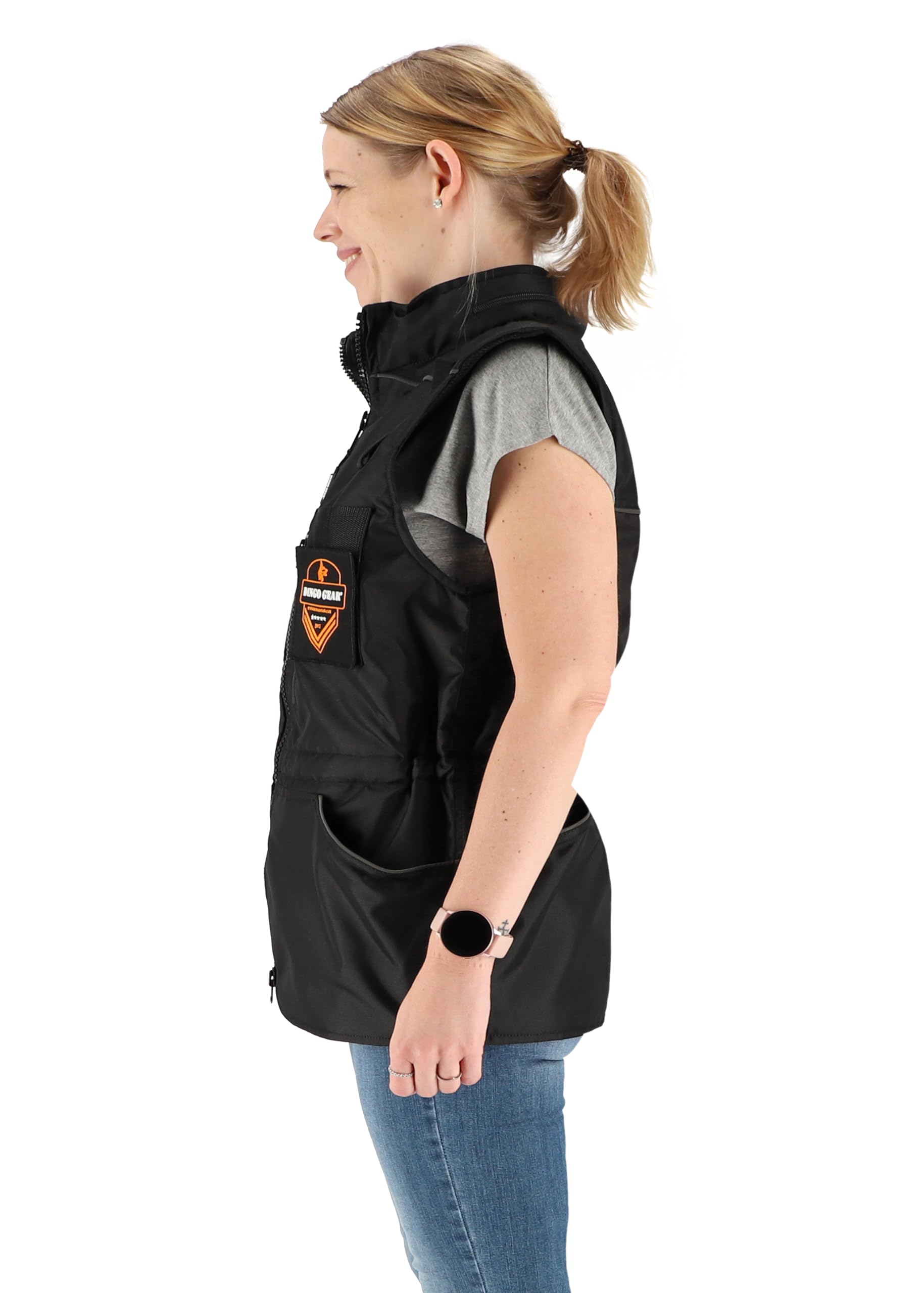 Dingo Gear - Gilet da allenamento per tutte le stagioni con cappuccio