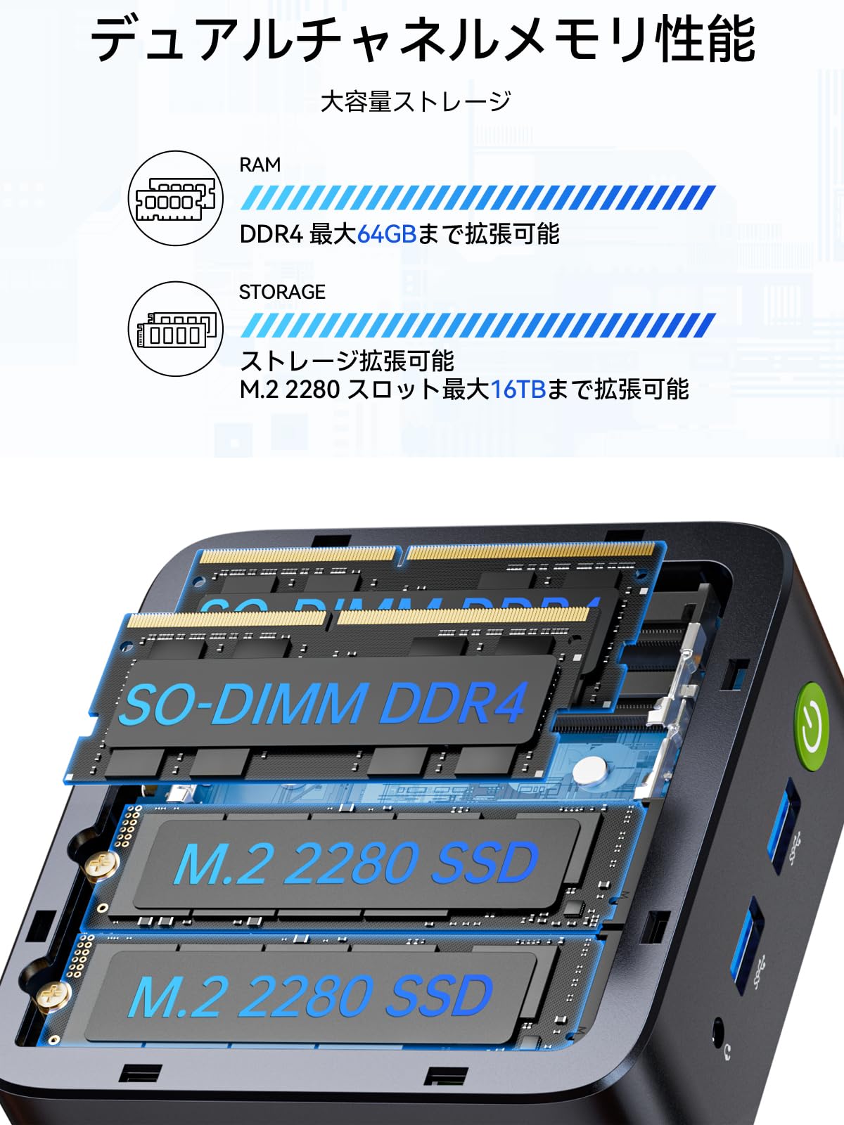 Amazon.co.jp: 【ミニPC Ryzen 5 3500U搭載・N150より速い】GMKtec G10