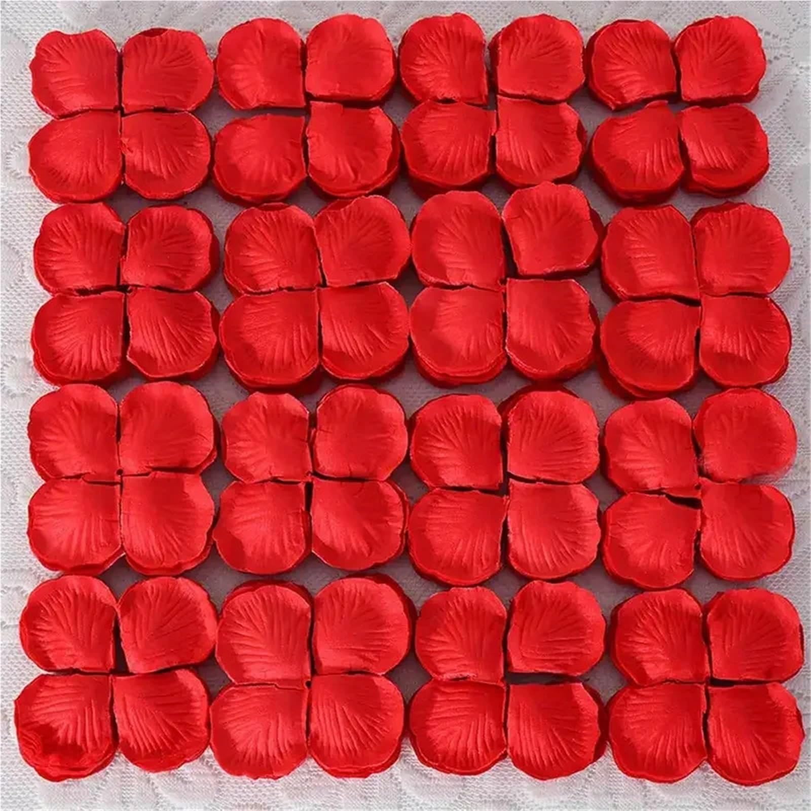 Künstliche Rosenblätter Künstliche gefälschte Rosenblätter Simulation Seidenblütenblatt for den Valentinstag für die Party
