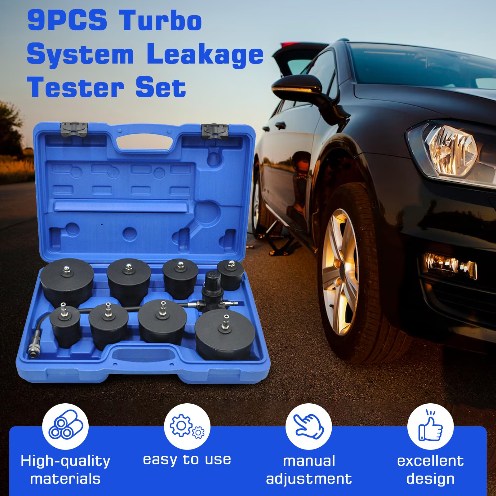 Tester Per Perdite Di Sistemi Turbo 60bar-80psi Kit Di Pressione Dell'Intercooler