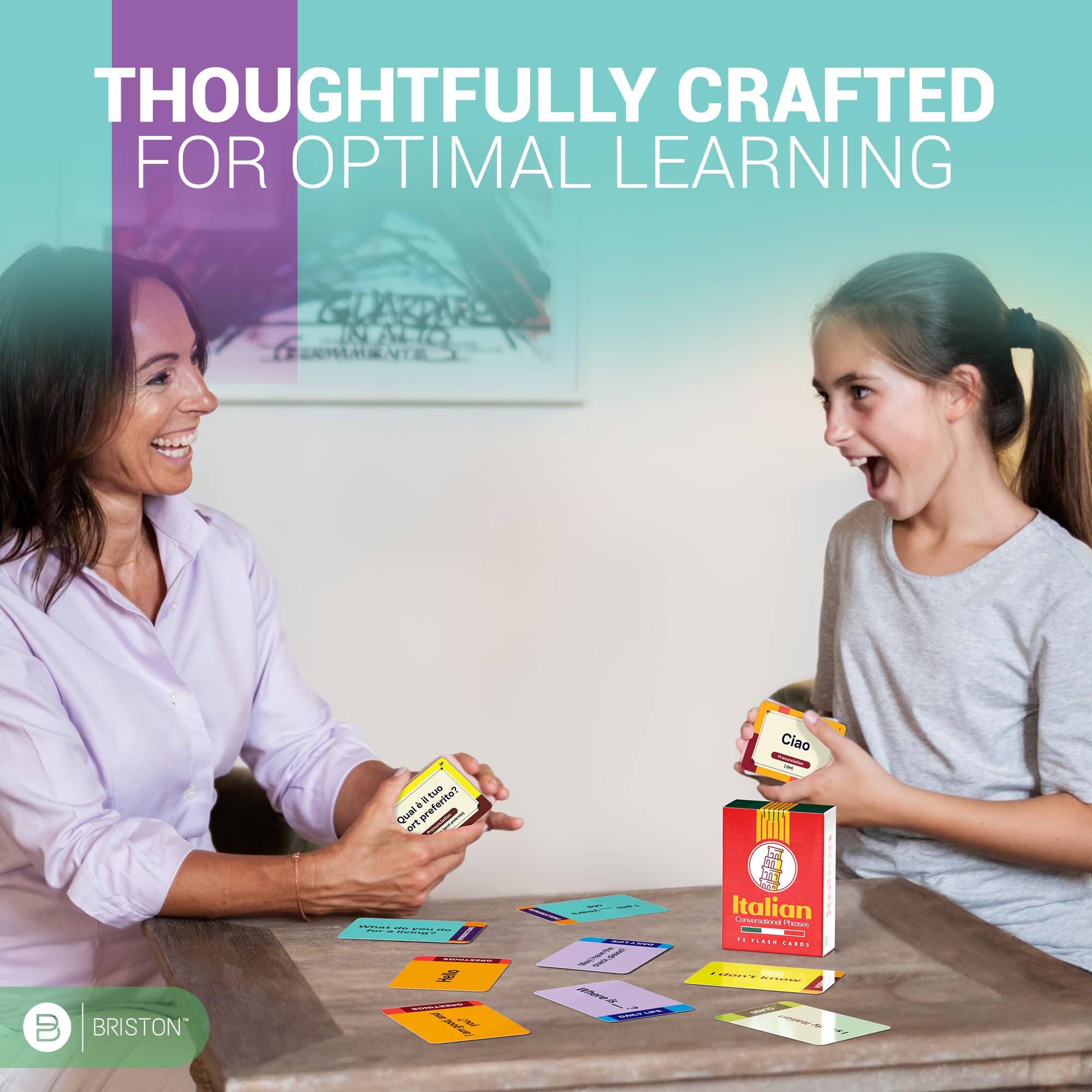 Italian Conversational Phrase Flash Cards - 75 Beginner Sayings for Travel, Memory, Quick Reference - Educational Language Learning Resource Tool - Fun Play - Kids, Students, Classroom, Homeschool - Image 7